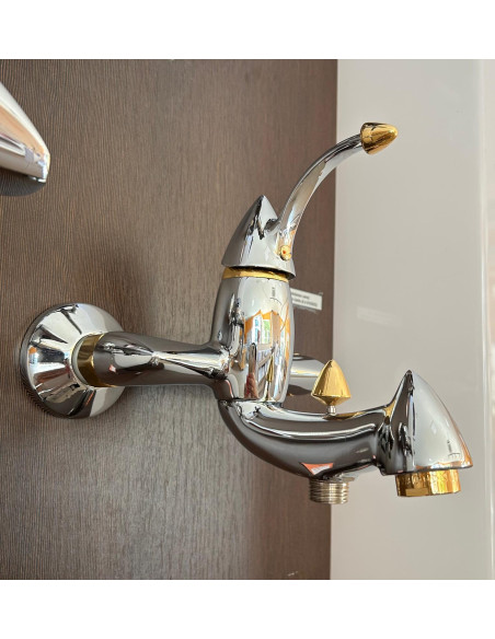 Vannas krāns YOUNG 8050, HROMS/ZELts - 1