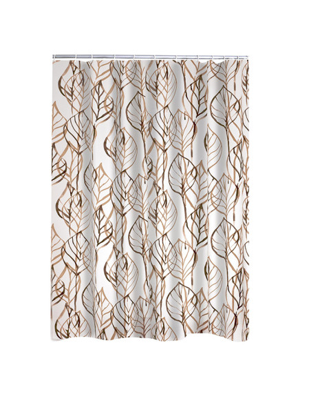 Dušas aizk. plastm. 180x200 cm Leaves brūna Dušas aizk. plastm. 180x200 cm Leaves brūna