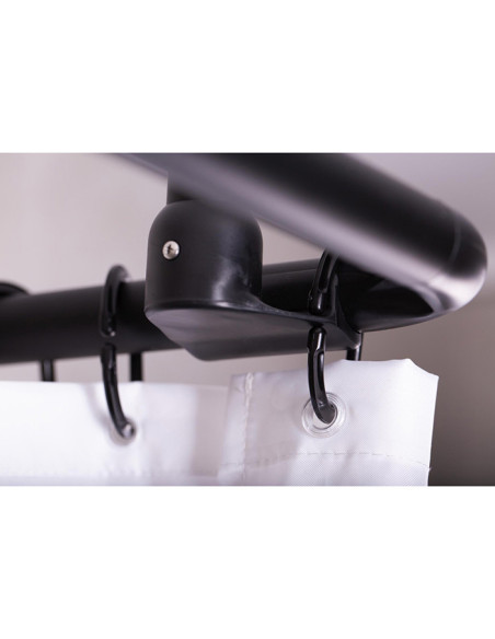 Dušas aizk. stangas balsts, 55 cm, melns