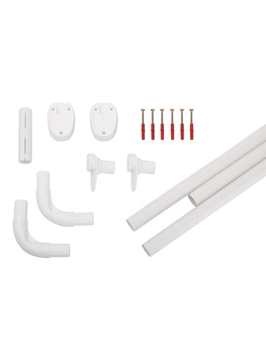 Dušas aizk.stanga univers.25mm balta