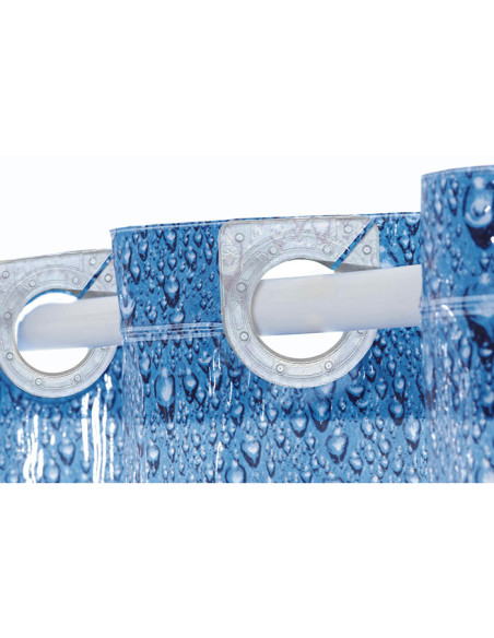 Dušas aizkars vinila Drops 180x200cm