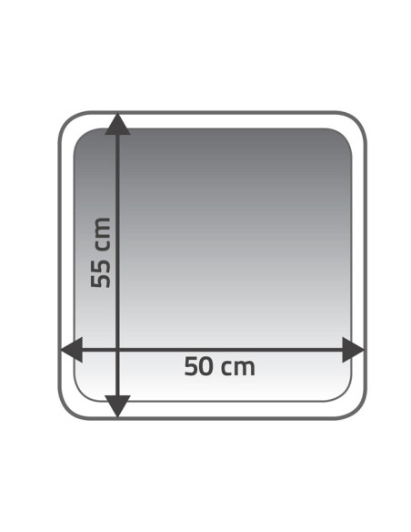 Paklājs Carl pelēks, 55x50cm Paklājs Carl pelēks, 55x50cm