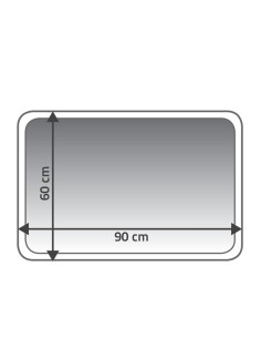 Paklājs Chic, pelēks, 60x90 cm 2