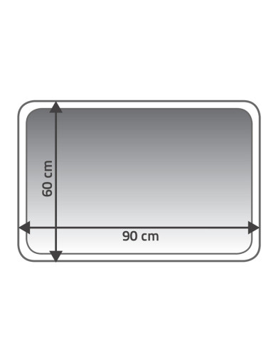 Paklājs Coins sarkans, 60x90cm