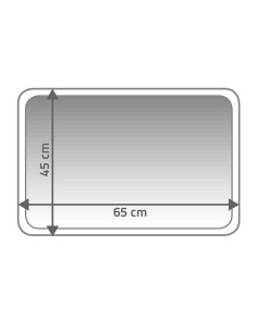 Paklājs Soft 45x65 cm,balts 2
