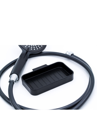 Plaukts dušas 305x146x115mm,ner.tēr./plastm.ar piesūc.