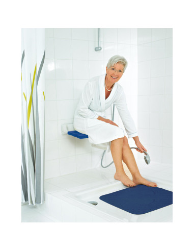 Sēdeklis vannas istabai, zils I