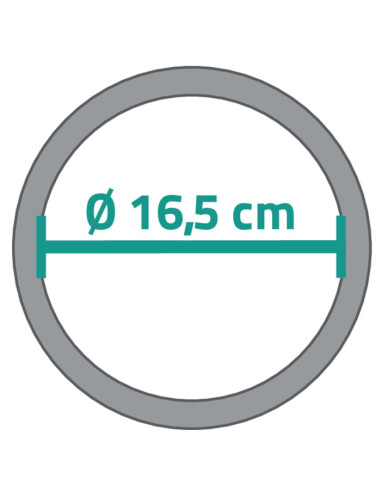 Spogulis Pocahontas (x5),hroms, Ø 16