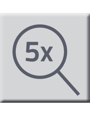 Spogulis Pocahontas (x5),melns, Ø 16