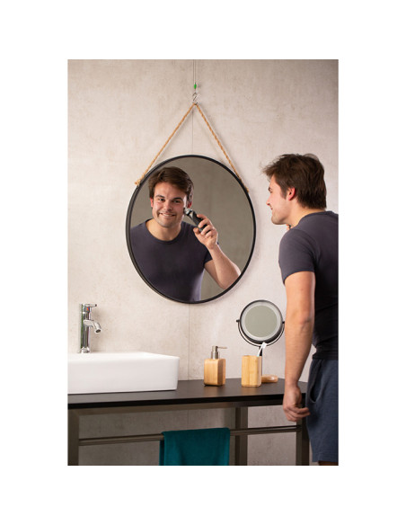 Spogulis Shila XL, melns, d60 cm Spogulis Shila XL, melns, d60 cm