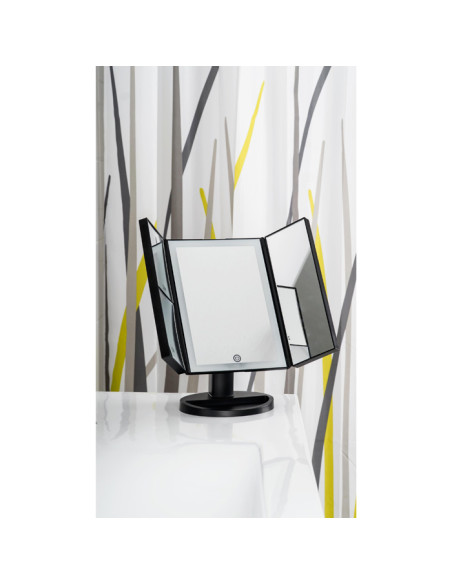 Spogulis Vivian LED melns, 273x178x120mm Spogulis Vivian LED melns, 273x178x120mm