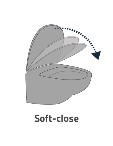 Tual.poda vāks Generation soft close,balts