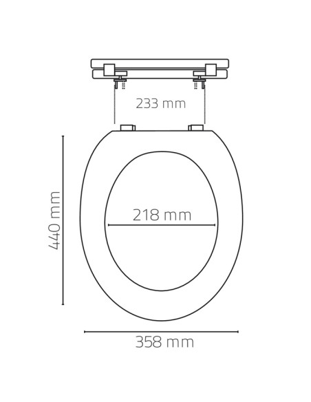 Tual.poda vāks Seattle MDF,balts