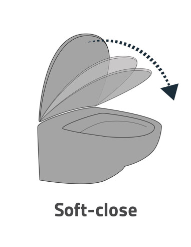 Tual.poda vāks Shabby Stripes soft close