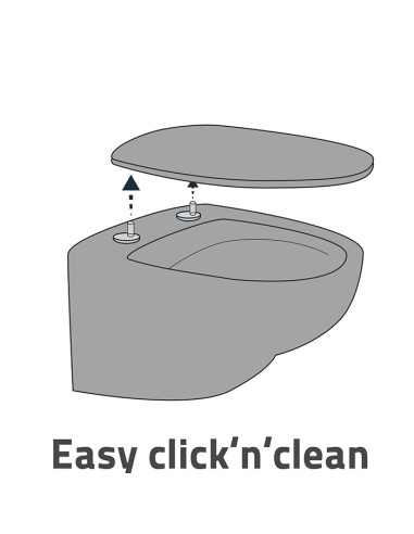 Tualetes poda vāks Cleveland, balts SC