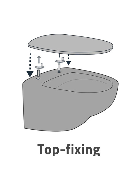 Tualetes poda vāks Cleveland, balts SC Tualetes poda vāks Cleveland, balts SC