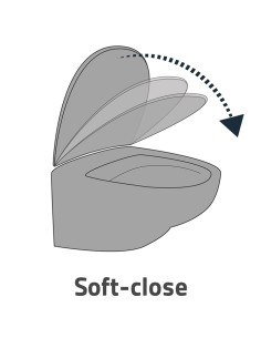 Tualetes poda vāks Riverstone, soft close E 2