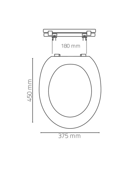 Tualetes poda vāks Riverstone, soft close E