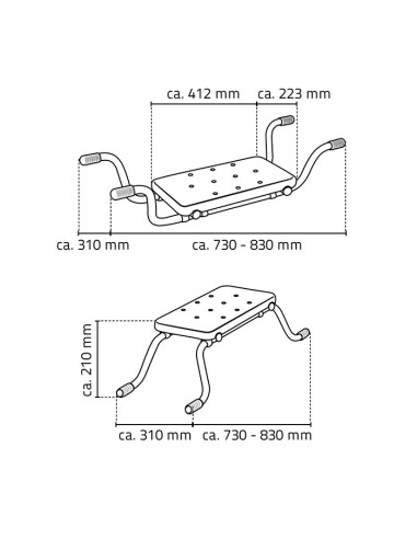 Vannas istabas krēsls Promo,balts