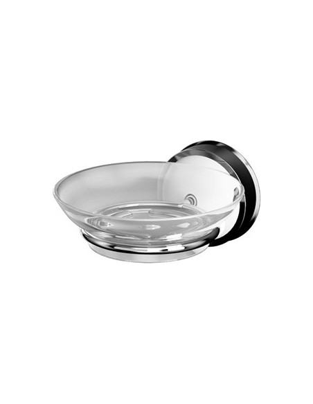 Ziepju trauks apaļš 105x65x137 mm,ner.tēr./plastm.ar piesūc Ziepju trauks apaļš 105x65x137 mm,ner.tēr./plastm.ar piesūc