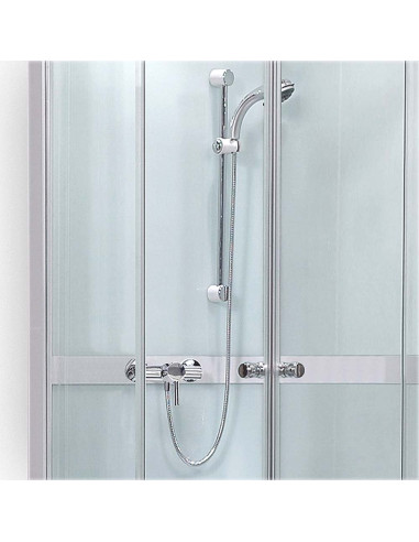 copy of Roth Simple semi-circular shower cabin 90x90cm, white - 2