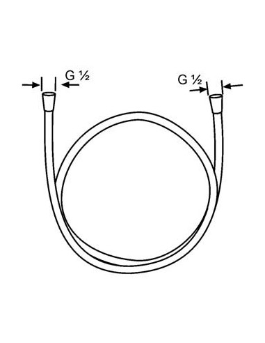 Dušas pievads plastmasas 1/2X1250 - 2