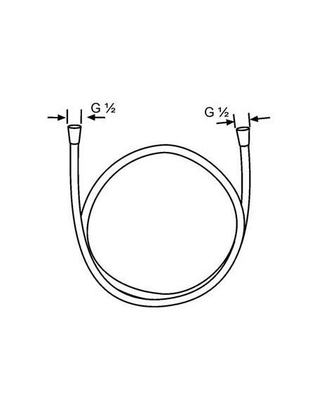 Dušas pievads plastmasas 1/2X1250 - 2