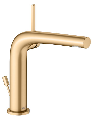 Keuco Vienas sviras izlietnes maisītājs 150 Edition 400 brushed brass