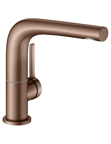 Keuco Vienas sviras izlietnes maisītājs 150 Edition 400 brushed red gold