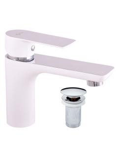 Basin lever mixer VLTAVA CHROME/WHITE - Barva...