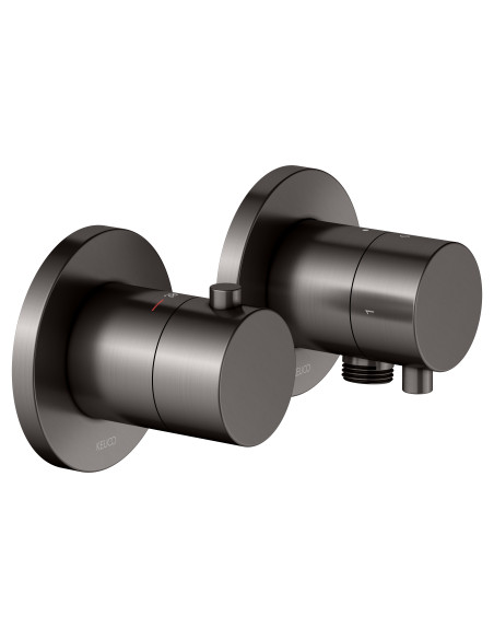 Keuco Termostata maisītāja komplekts Edition 400 brushed titanblack Keuco Termostata maisītāja komplekts Edition 400 brushed titanblack
