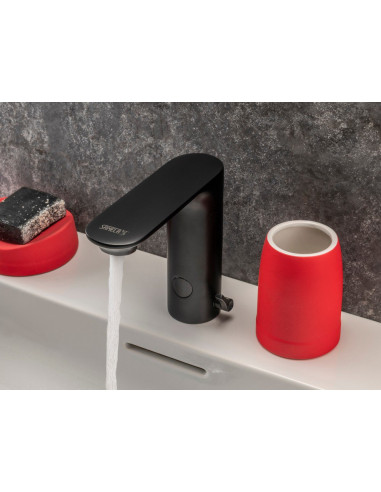 Automātisks melns izlietnes maisītājs, 24 V DC