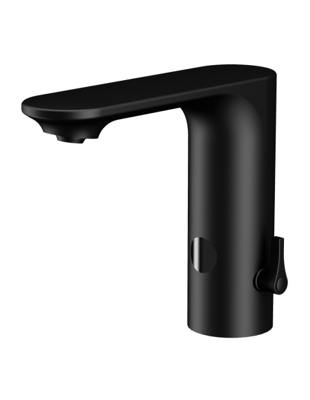 Automātiskais melns izlietnes maisītājs, 6 V Automātiskais melns izlietnes maisītājs, 6 V