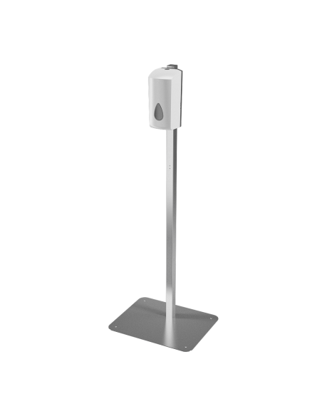 Automātiskais ziepju un dezinfekcijas dozators ar statīvu, balta plastmasa, 1 l Automātiskais ziepju un dezinfekcijas dozators ar statīvu, balta plastmasa, 1 l