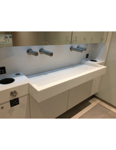 Automātisks nerūsējošā tērauda sienas ziepju dozators, 1 l ziepju tvertne, 230 V maiņstrāva