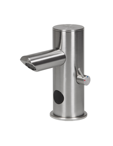 Automātisks nerūsējošā tērauda izlietnes maisītājs, 24 V DC Automātisks nerūsējošā tērauda izlietnes maisītājs, 24 V DC