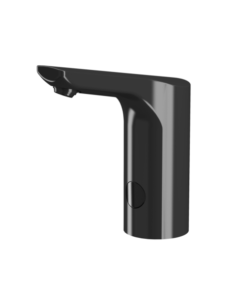 Automātiskais izlietnes krāns aukstam un karstam ūdenim, melns, 6 V Automātiskais izlietnes krāns aukstam un karstam ūdenim, melns, 6 V