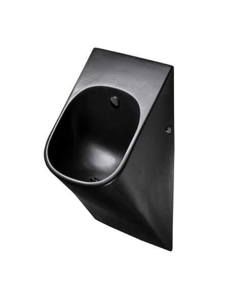Melns pisuārs La Fontana ar radara skalošanas bloku, 24 V DC Melns pisuārs La Fontana ar radara skalošanas bloku, 24 V DC