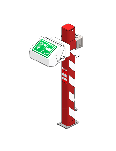 Brīvi stāvoša āra acu duša ar apkuri, līdz maks. -20°C Brīvi stāvoša āra acu duša ar apkuri, līdz maks. -20°C