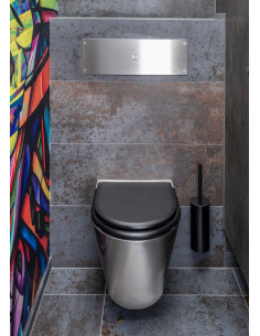 Piezo tualetes skalošanas bloks ar vandālizturīgu vāku, ieskaitot rāmi SLR 2