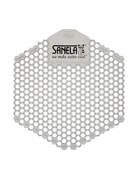 Plastmasas pisuāra ekrāns caurspīdīgā krāsā - sausserža smarža Plastmasas pisuāra ekrāns caurspīdīgā krāsā - sausserža smarža