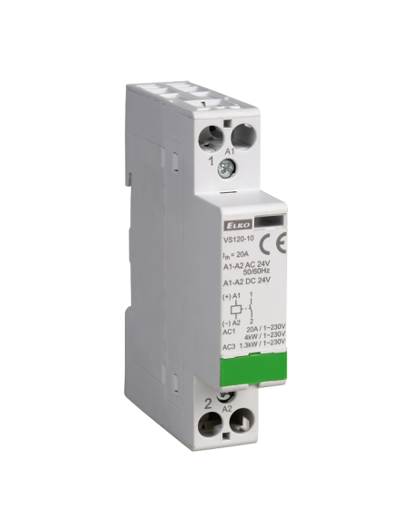 Barošanas kontaktors, 230 V AC / 20 A