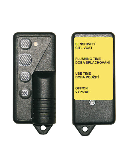 Tālvadības pults radara skalošanas ierīču, pjezo vadības ierīču un termiskās skalošanas ierīču parametru regulēšanai