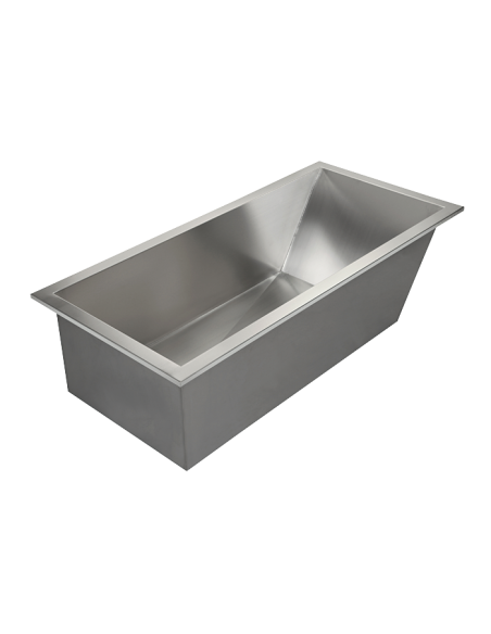 Nerūsējošā tērauda vanna, 1700 x 800 mm Nerūsējošā tērauda vanna, 1700 x 800 mm