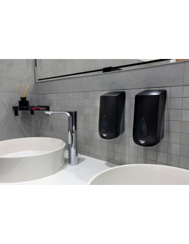 Nerūsējošā tērauda stūra plaukts, melna matēta apdare