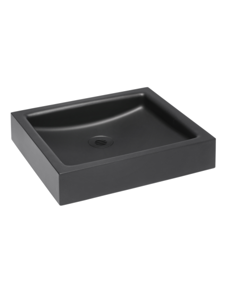 Nerūsējošā tērauda galda izlietne, melna matēta apdare Nerūsējošā tērauda galda izlietne, melna matēta apdare