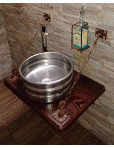 Nerūsējošā tērauda galda virsmas KEG izlietne, matēta 2