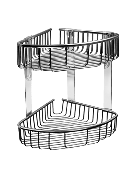 Nerūsējošā tērauda dubultā stūra plaukts, pulēta apdare Nerūsējošā tērauda dubultā stūra plaukts, pulēta apdare