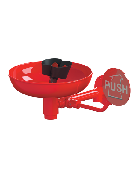 Nerūsējošā tērauda acu duša ar divām smidzināšanas galviņām, trauku un palaišanas sviru Nerūsējošā tērauda acu duša ar divām smidzināšanas galviņām, trauku un palaišanas sviru