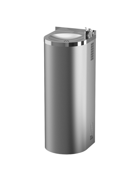 Nerūsējošā tērauda dzeramā strūklaka uz grīdas Nerūsējošā tērauda dzeramā strūklaka uz grīdas